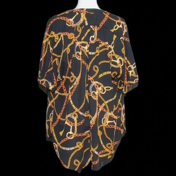 Worthington Women  Chain Link chiffon Blouse - Picture 2 of 8